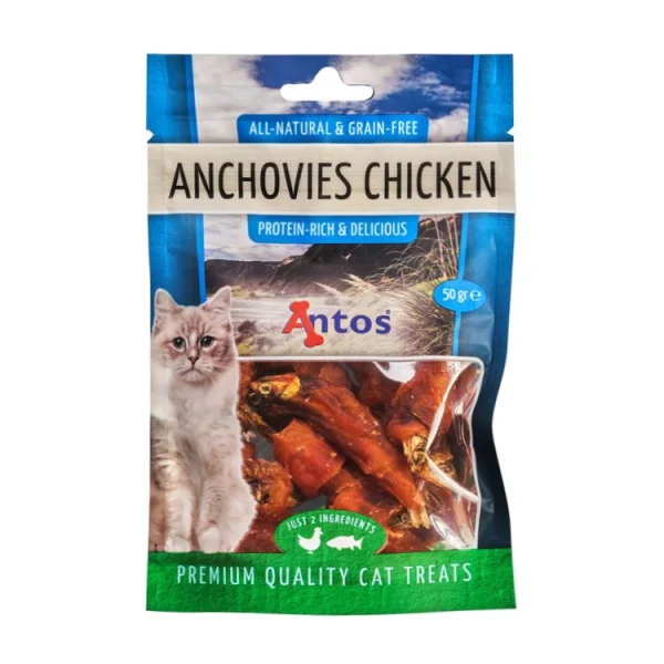 Antos Cat Treats Anchovies & Chicken 12 x 50 gr