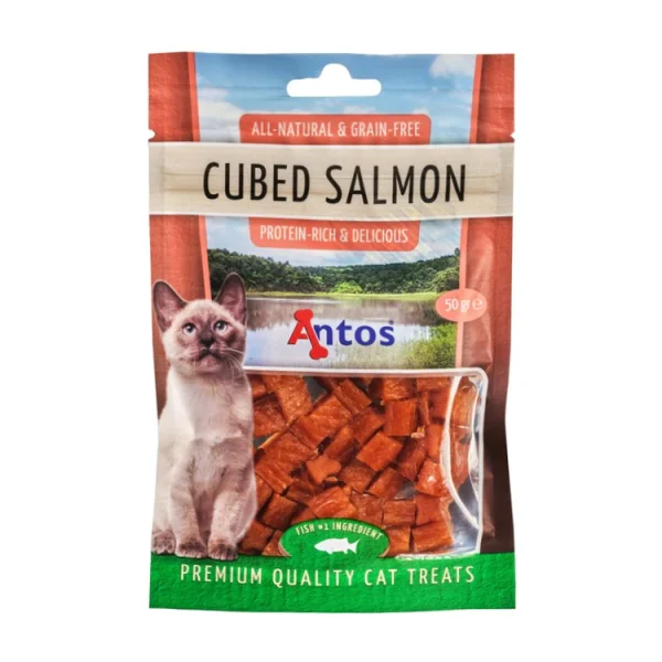 Antos Cat Treats Cubed Salmon 12 x 50 gr