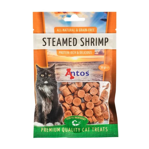 Antos Cat Treats Steamed Shrimp 12 x 50 gr