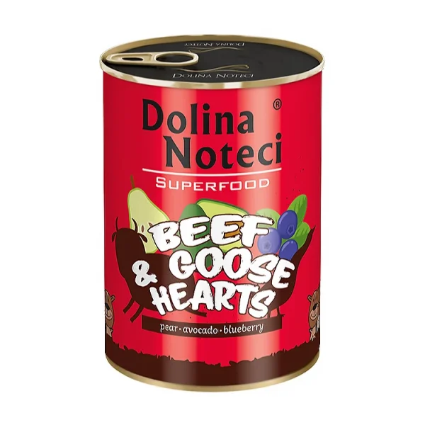 Dolina Superfood Beef and Goose hearts 6 x 400 gr