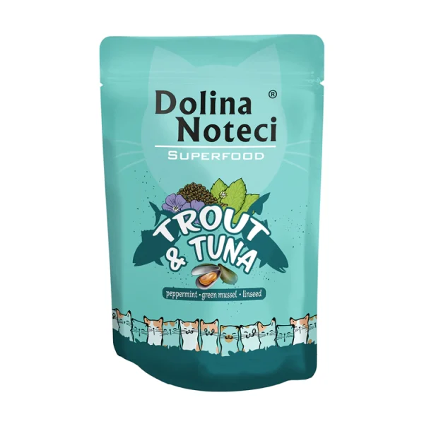 Dolina Superfood Cat Trout and Tuna 10 x 85 gr