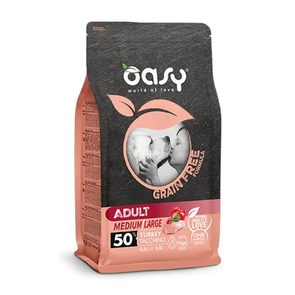 Oasy Gf Adult Medium/Large Turkey 12 Kg