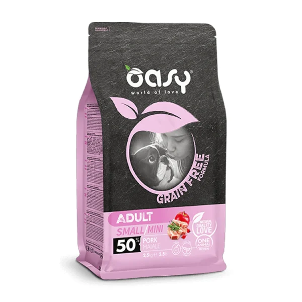 Oasy Gf Adult Small/Mini Pork 2,5 Kg