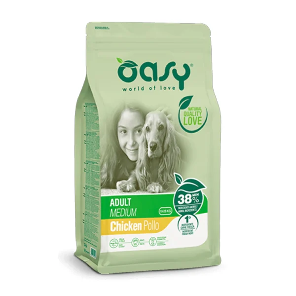 Oasy Lifestage Adult Medium Chicken 3 Kg