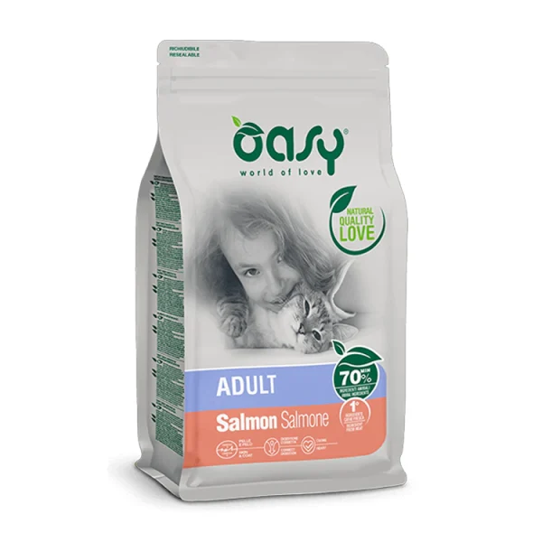 Oasy Lifestage Cat Adult Salmon 7,5 Kg