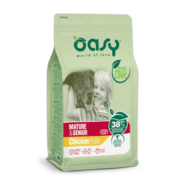 Oasy Lifestage Mature & Senior Chicken 12 Kg