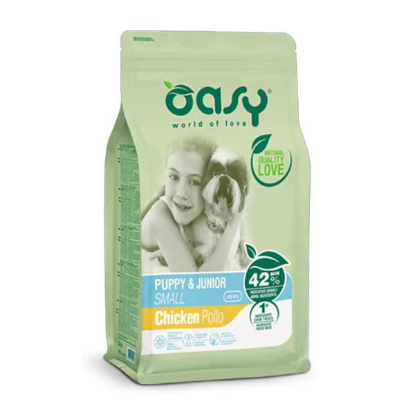 Oasy Lifestage Puppy & Junior Small Chicken 3 Kg