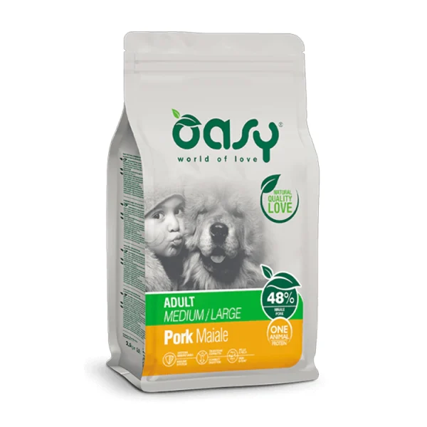 Oasy OAP Adult Medium/Large Pork 12 Kg