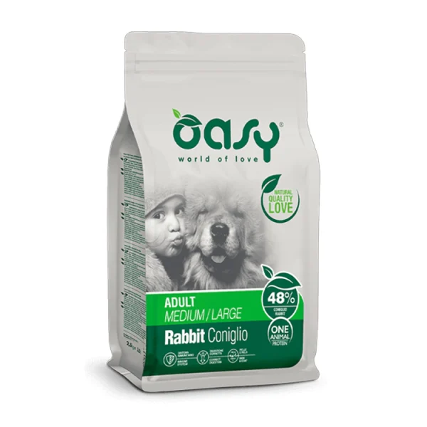 Oasy OAP Adult Medium/Large Rabbit 12 Kg