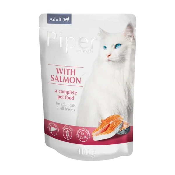 Piper Cat with Salmon 10 x 100 gr