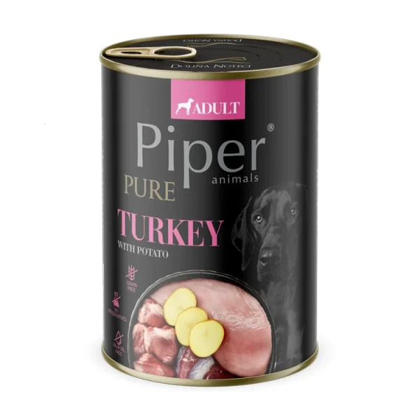 Piper Monoprotein Turkey with Potatoes 12 x 400 gr